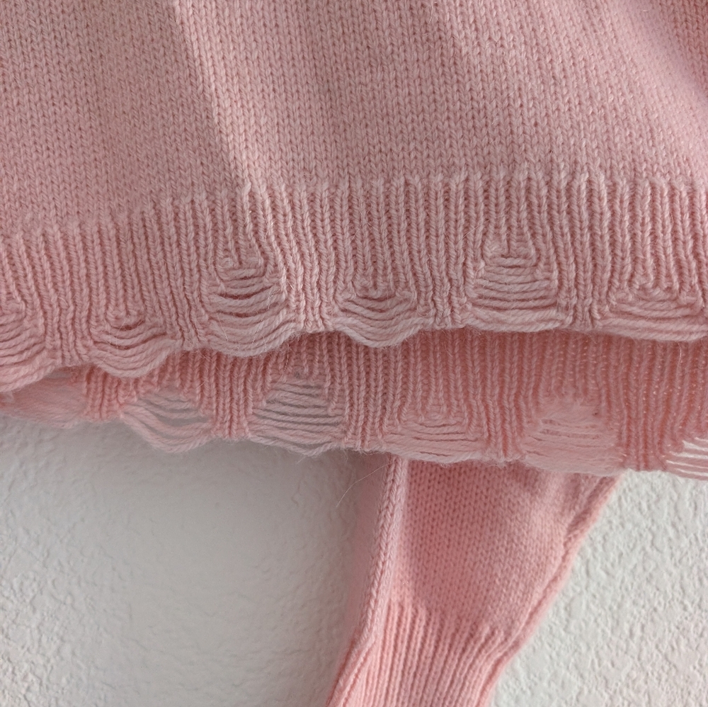 Wildfox Clement Intarsia Bow Sweater XL - Picture 5 of 6